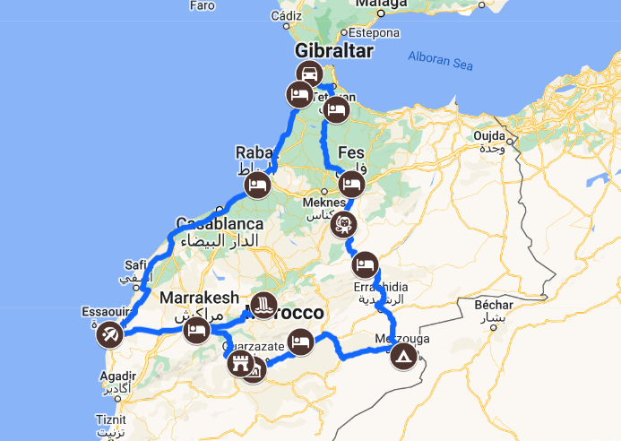 15 days Morocco tour from Tangier